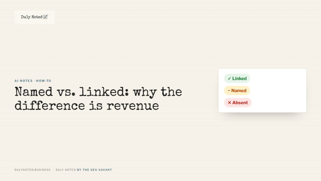 Named vs. linked: why the difference is revenue